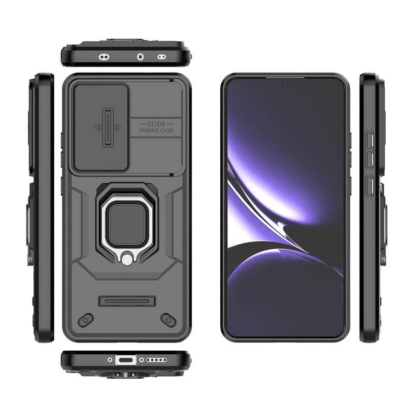 Armor Funda For Xiaomi Poco X7 Pro 5G Slide Lens Camera Protection Ring Holder Back Cover for Pocco Poko Little X7Pro PocoX7pro