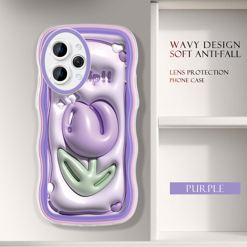 

Модний м який хвилястий чохол для телефону з мультяшним візерунком Захист камери Ударостійкий чохол для мобільного телефону для Xiaomi Poco Redmi Redmi Note 10