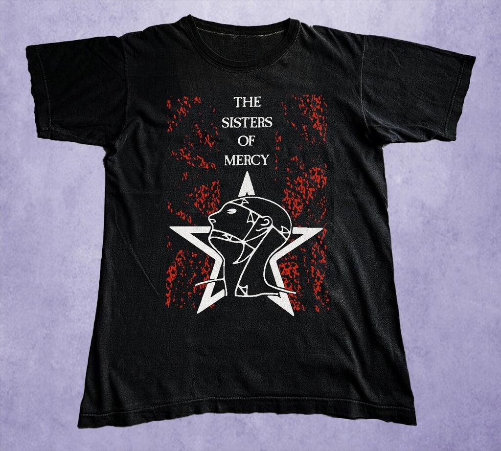 Men T-shirts The Sisters of Mercy 1990 Tour T-Shirt Fun Men's Short Sleeved Oversize Comfortable Pattern T-Shirt Series Top