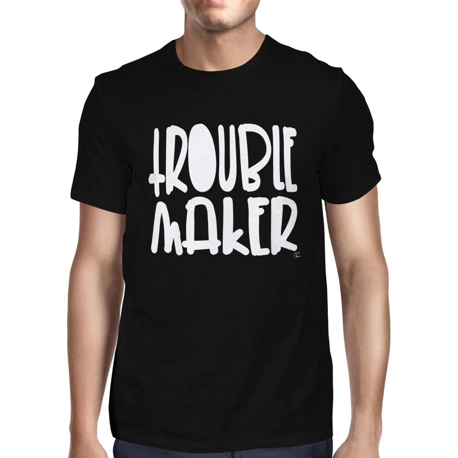 1Tee Mens Trouble Maker T-Shirt M