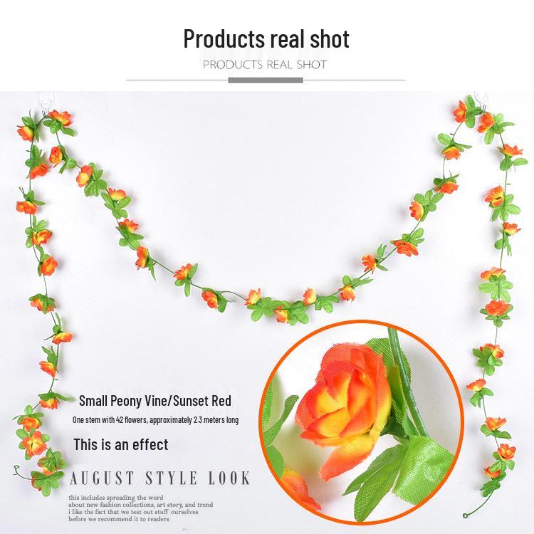 Artificial Rose Garland for Wall Hanging and Indoor Decor