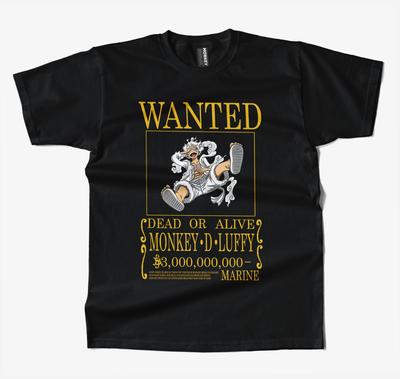 One Piece Luffy Reward Poster 3 Billion Anime T Shirt  Men Women Oversized Y2k Streetwear Short Sleeve Casual Loose Female Male Clothing