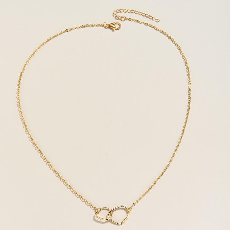 Women's Korean Geometric Cross Clavicle Chain Necklace - Versatile, Stylish, Simple