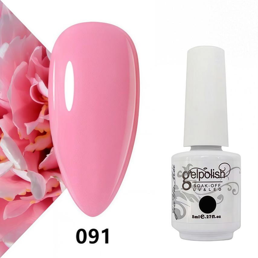 Amber Gel Polish Set: Gel Polish Manicure Kit with Whitening, Base Coat, and Sealer.