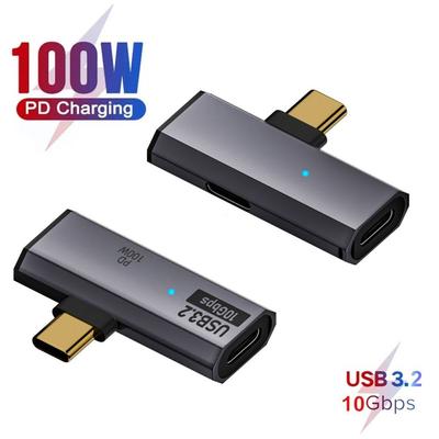 20V 5A Rozdzielacz 2 w 1 OTG 10Gbps Adapter USB-C na USB 3.2 Profesjonalny Konwerter Ładowania Type-C