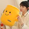 34cm Cute Milk Tea Cup Plush Toy Soft Stuffed Pink Yellow Brown Hug Pillow Balls  Tea Mug Cushion Birthday Gift Sofa Decor