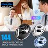 144-Language AI Translator Headphones Bluetooth 5.3 Wireless Two-Way Real-Time Translation For Business Global Travelers Earbuds