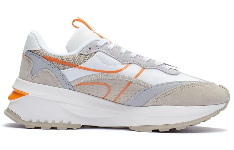 Li Ning Fangyuan EVO Cushioning Slip Resistant Abrasion Resistant Low Top Running Shoes Women's Mist Apricot AGCR228-2