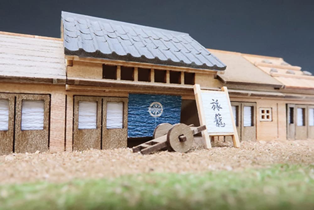 Woody Joe Stations of the Tokaido Wooden Model Assembly Kit Fifty-three Series Shinagawa-shuku (Shinagawa Inn) Non-Scale