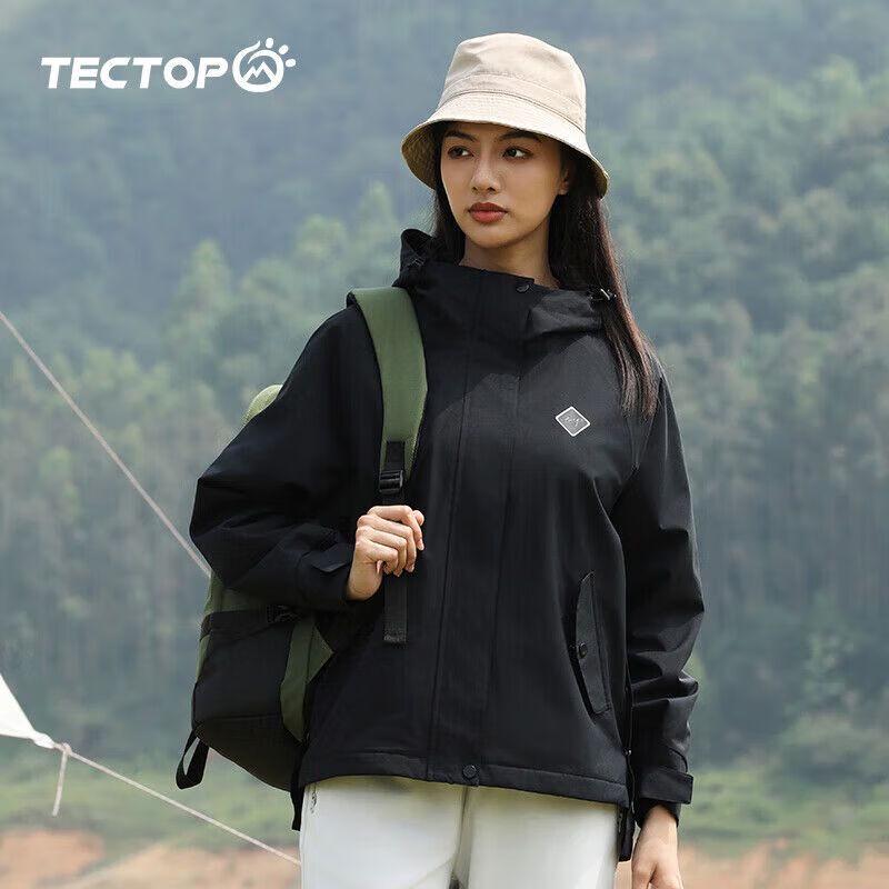 TECTOP Outdoor Couple s 3-in-1 Windproof Hiking Jacket L