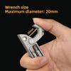 Multi-function 20mm Wrench Crowbar Titanium Alloy Screwdriver Outdoor Camping Riding On Foot EDC Tools Nail Puller Bottle Opener