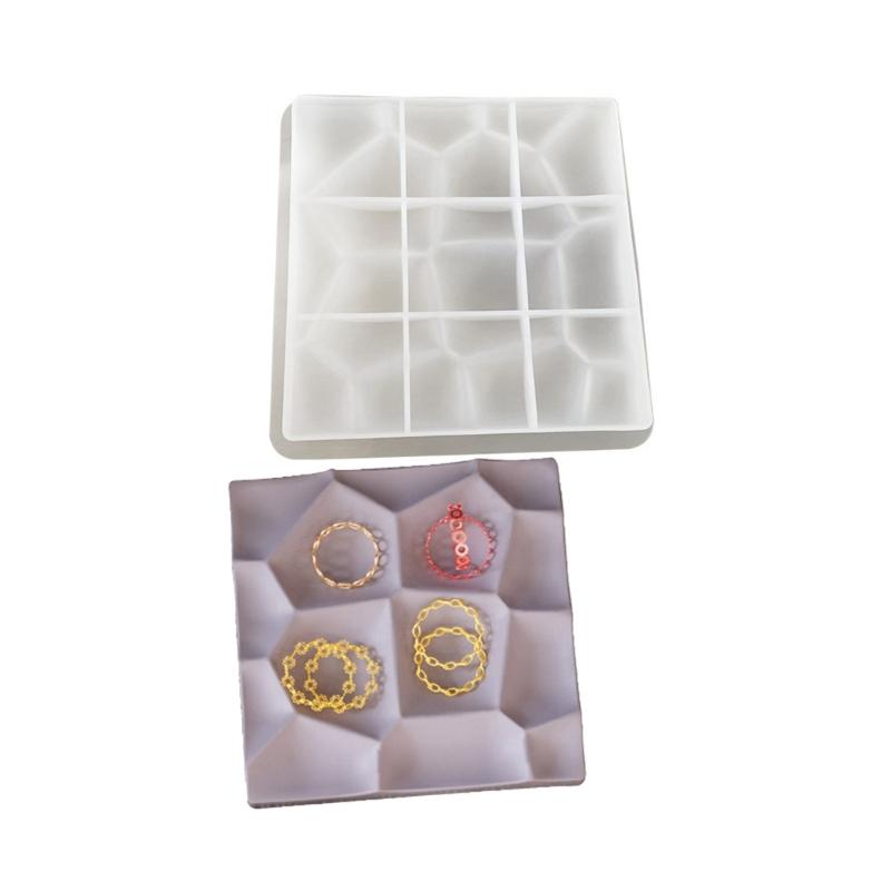 Gipsschalenform, Wasserwürfelform, Kristall-Silikonformen zum Gießen von Kunstharz, Beton, Zement, Ton, Basteln