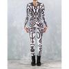 3D Digital Printing Stage Performance Costumes Adults Halloween Events Carnival Theme Party Cosplay Outfit Pretend Game Jumpsuit
