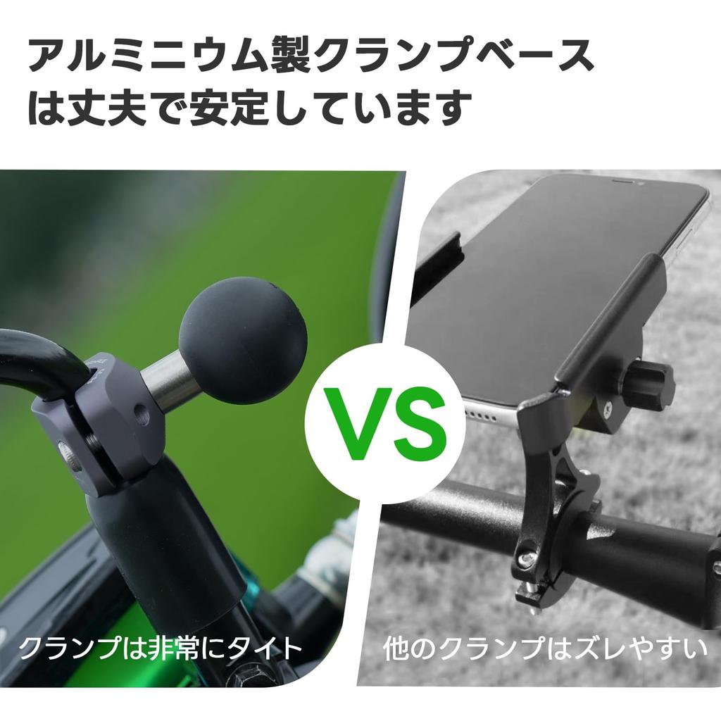 FANAUE Bike Smartphone Holder Bar Mount Ball Joint Made of