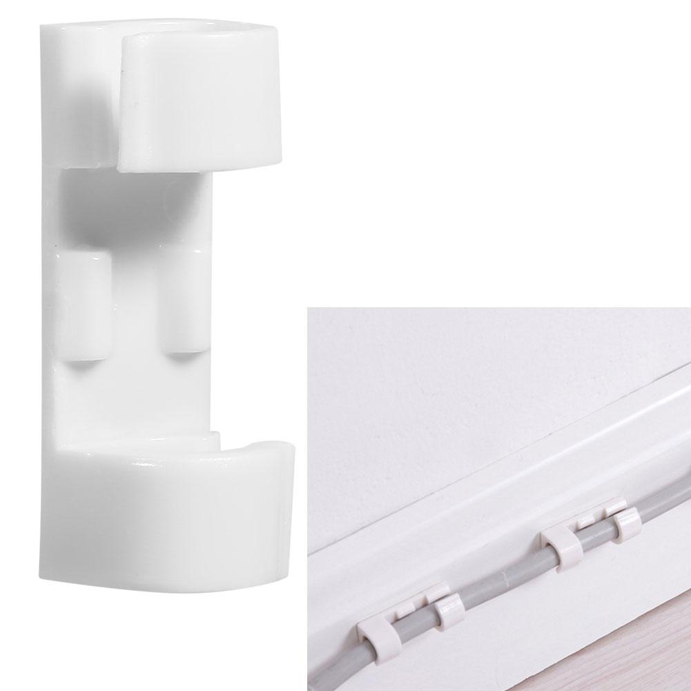 20pcs Wire Tidy Holder Cord Drop Clip Organizer Adhesive Cable Management Clamp 3 Colors