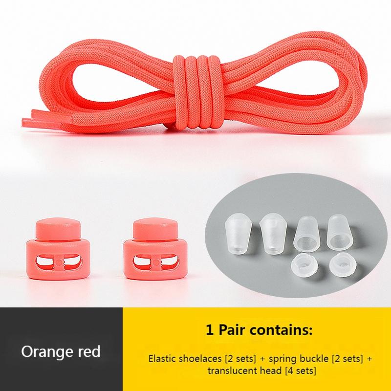 Elastic Laces Sneakers Round Lock Shoelaces Without Ties Kids Adult Quick Shoe Laces Rubber Bands Lazy Shoeace Shoes Accessories