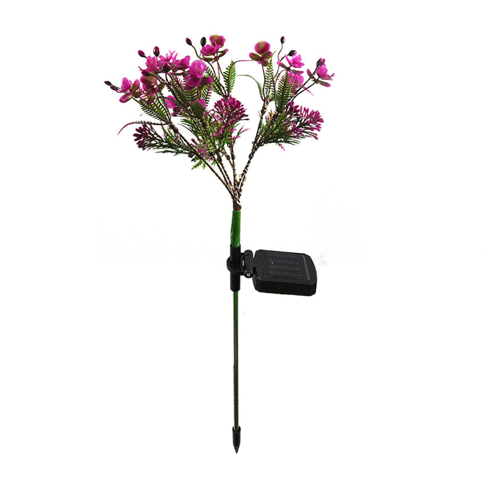 

Фиолетовый Фаленопсис Садовый светильник на солнечной батарее Наружный грунтовый светильник Водонепроницаемый для сада газона фестиваля Наружные декоративные огни