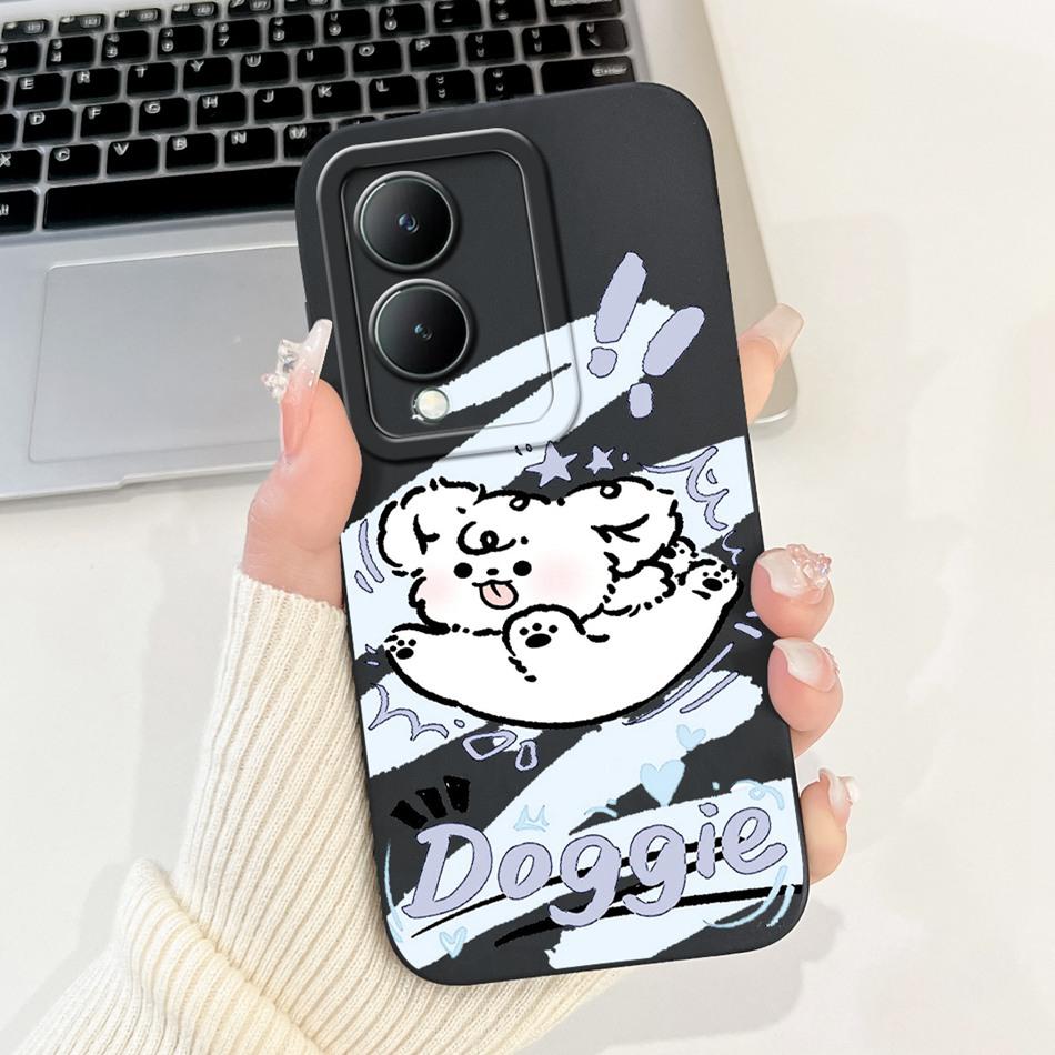 For Vivo Y17s Case VivoY17s Y 17S 4G 2024 Cute Panda Rabbit Cartoon Soft Silicone Shockproof Phone Cases