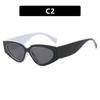 Punk Cat Eye Sunglasses for Women Brand Designer Square Frame Plastic New Fashion Retro Vintage Accessories Glasses