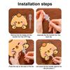 10Pcs Cute Cartoon Capybara Shape Plastic Folding Fan Summer Portable Mini Cooling Fan Student Handheld Fan Kawaii Kid Fan