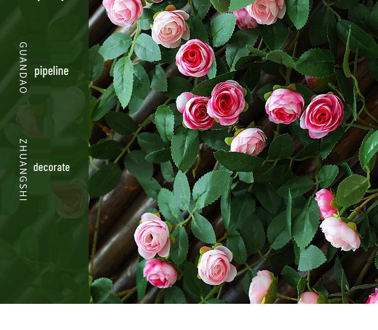 Künstliche Rosenblüten-Ranke für Wand- und Decken Dekoration