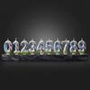 Football Themed Numbers 0-9 Candles Birthday Candles Cake Decorations