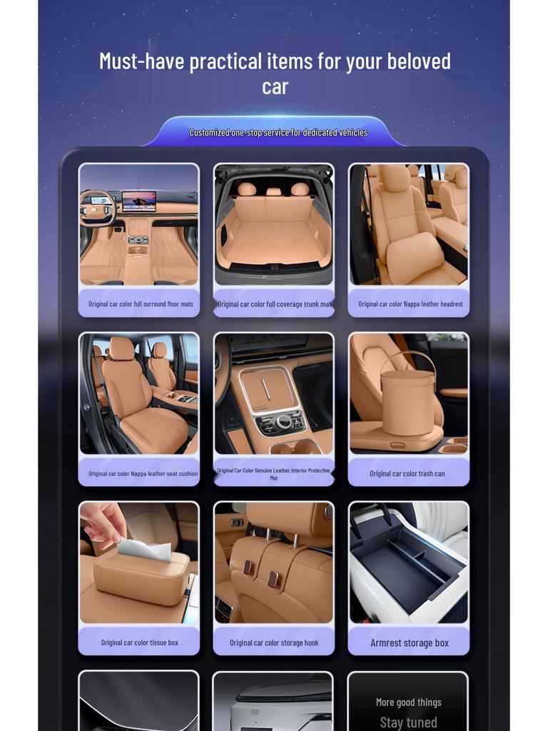 Geely Galaxy Starship 7 Full Coverage Floor Mats & Trunk Mat Accessories