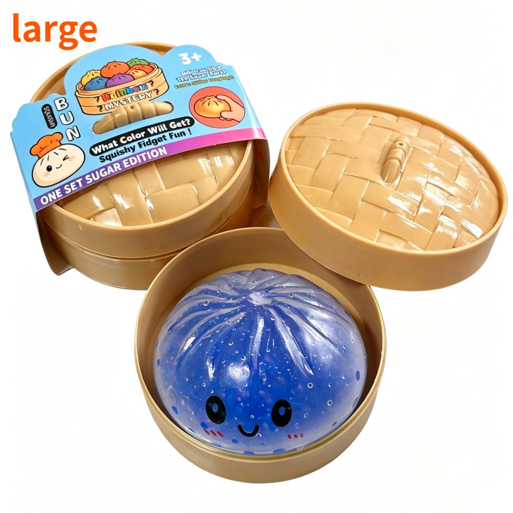 Hot Glitter Dumpling Squishy Maltose Series With Box Dumplings Sensory Squeeze Toy For Stress Relief Random Color