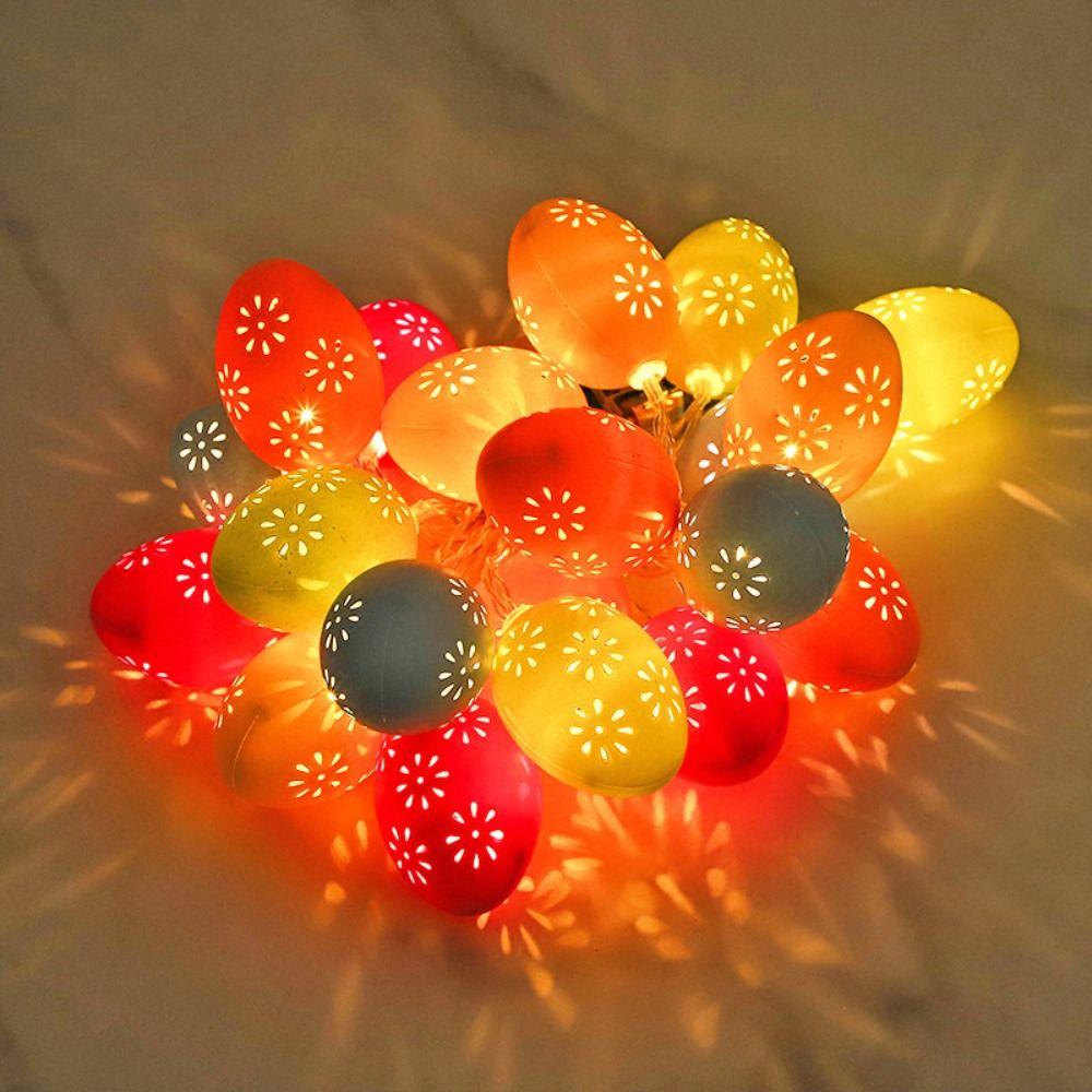 Eggs Chick Carrot Easter LED String Warm Light Festival Lamp Fahion Garland Lights  Party