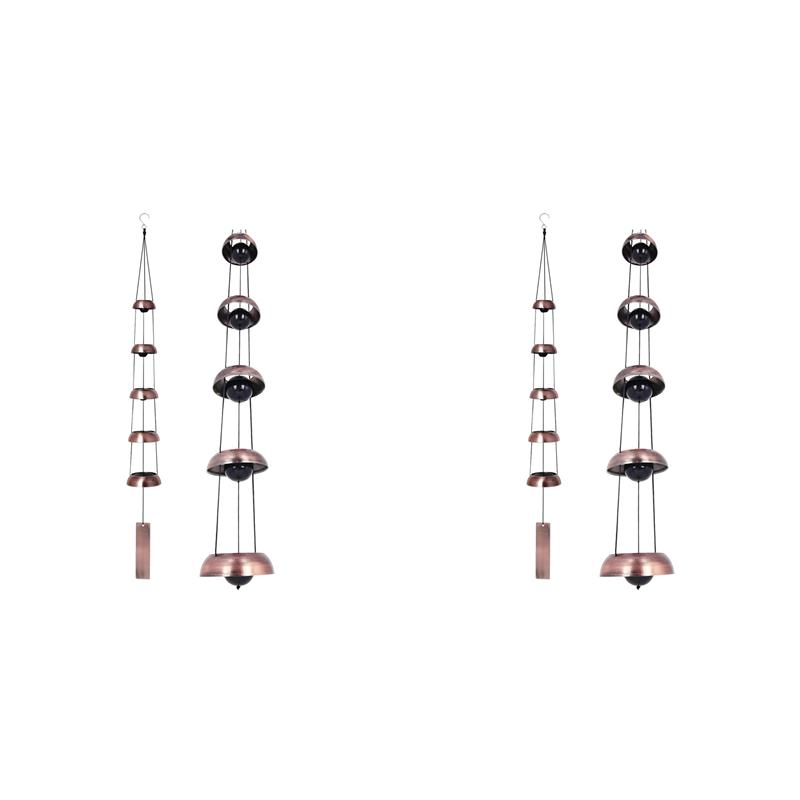 HHO-2X Temple Wind Bell - Memorial Bell Wind Chime For Unique Gift, Feng Shui Wind Chime For Outdoor Decoration In Yard