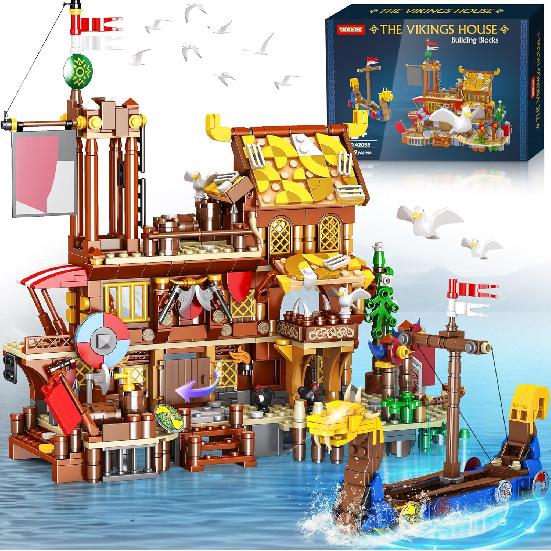 Viking Pirate Ship Building Blocks