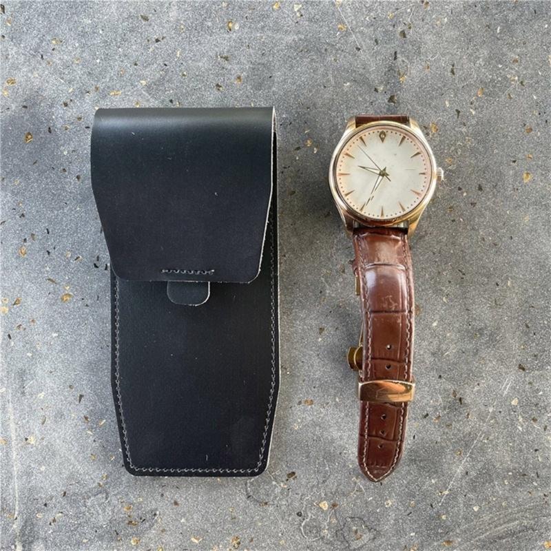 Elegant Waterproof Dustproof Watch Organizers Storage Bag with Adjustable Strap for Jewelry and Watches Home Use