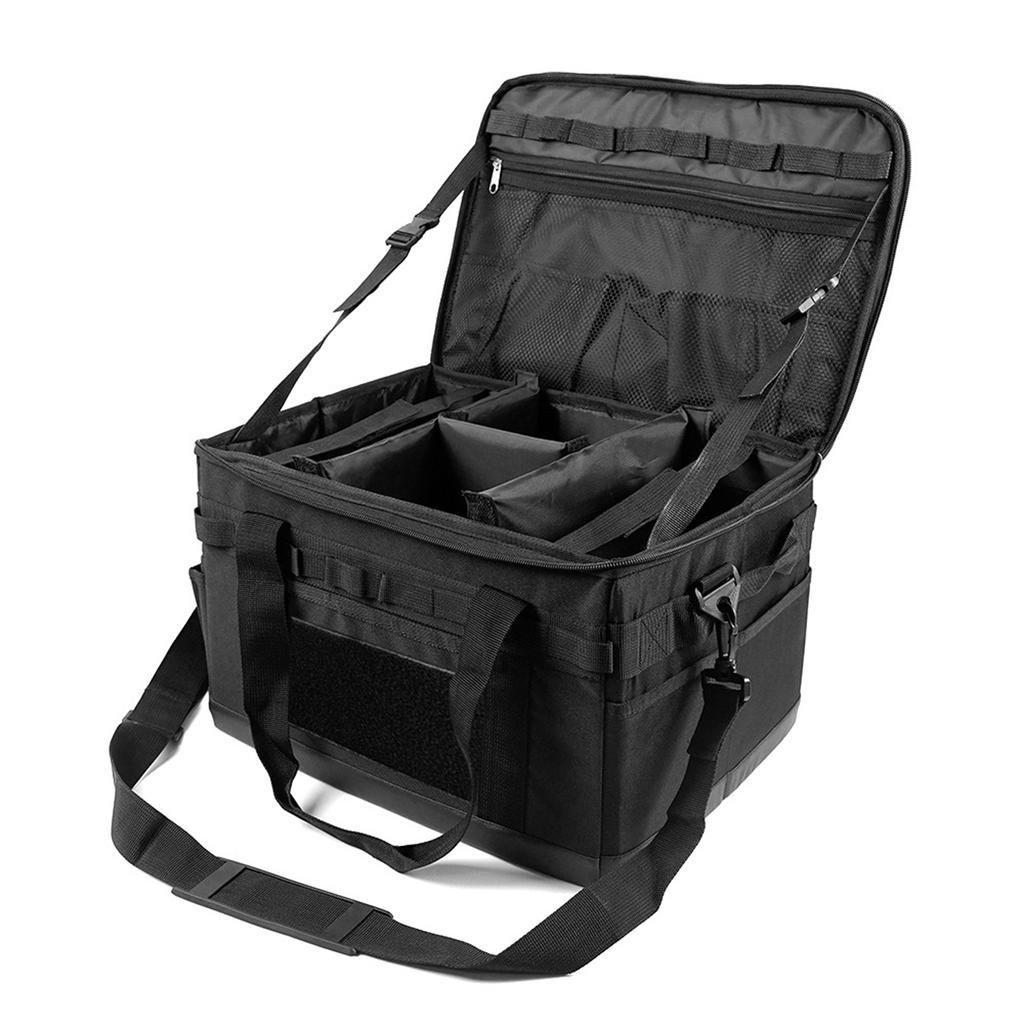 30L Large Capacity Zippered Camping Bag Shock-Resistant Stove & Cookware Storage Bag Camping Accessories Storage Organizer