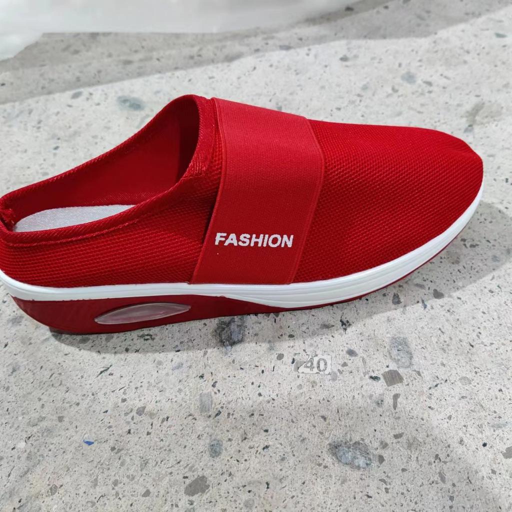 2025 léto zahraniční obchod velká velikost líné jednopáskové tašky hlava síťovina silná podrážka pantofle dámské evropské a americké klínové pantofle dámské