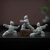 Tai Chi Heykeli, Masaüstü, Sehpa ve Koleksiyon Rafları için Kompakt Kung Fu Dövüş Sanatları Dekorasyonu, Çok Fonksiyonlu Çay Peti ve Bilgin Süsü
