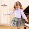 Classic Teddy Girls' Ruffled Collar Long-Sleeve T-Shirt