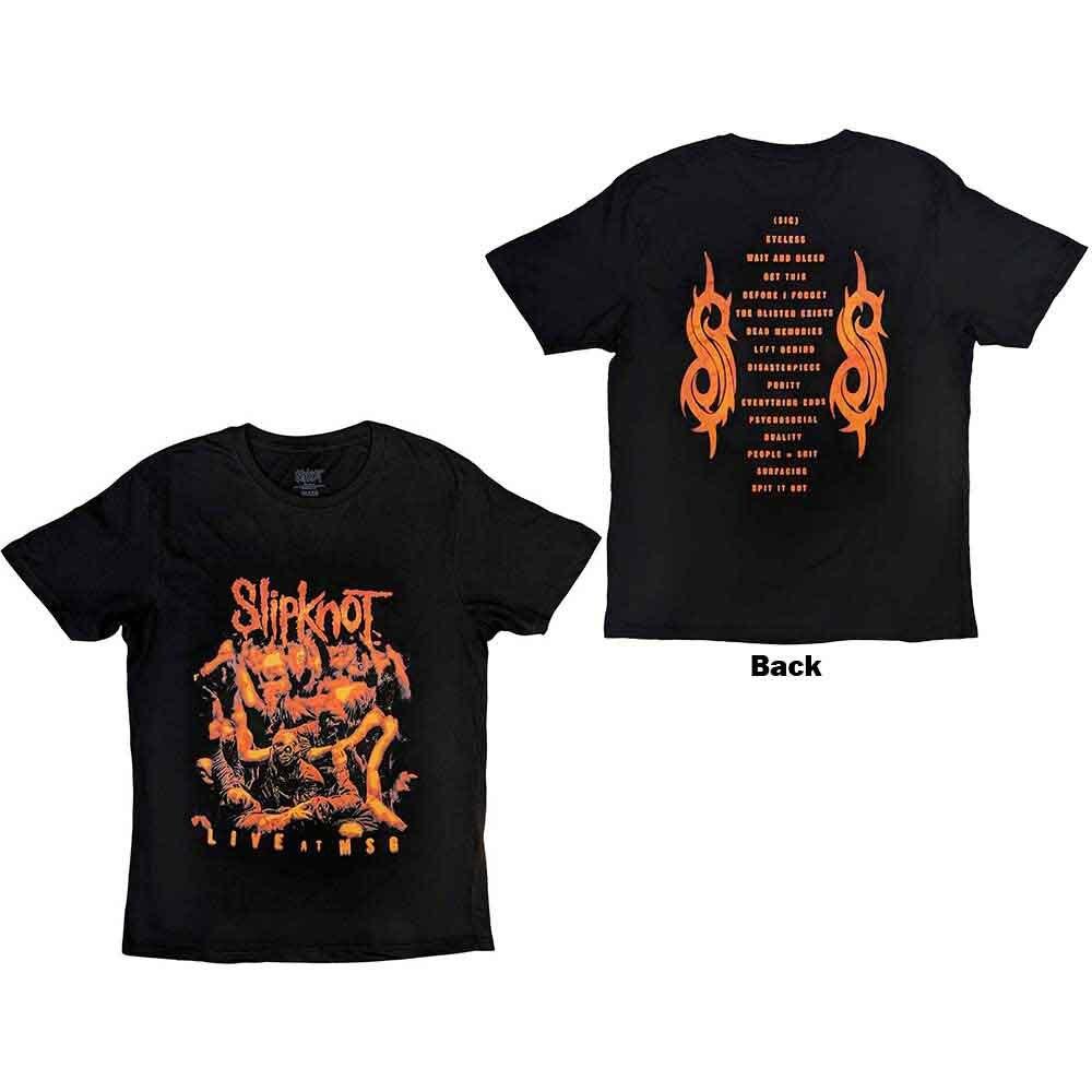 Slipknot Live at MSG Orange T-Shirt Black New Unisex T-Shirt XXXL