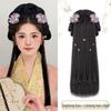Set di Copricapi Hanfu Stile Dinastia Ming con Fascia Pigra e Chignon Parrucca