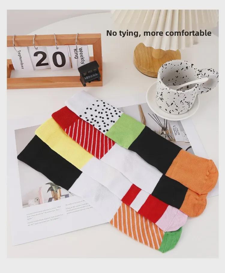 Women's Autumn & Winter Sushi Socks: Pure Cotton, Long, Sweat-Absorbent, Deodorant. Includes Salmon Gift Box. Hot-Selling Design.