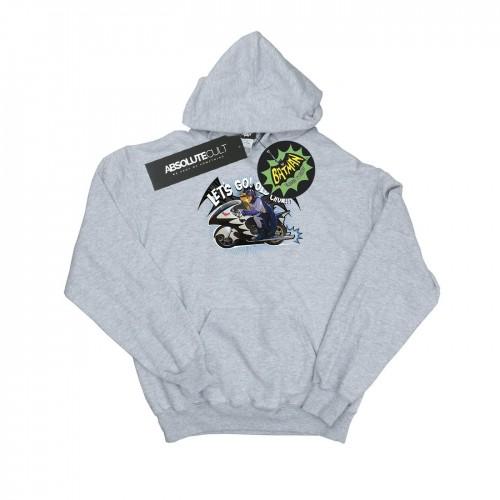 DC Comics Mens Batman TV Series Bat Bike Hoodie