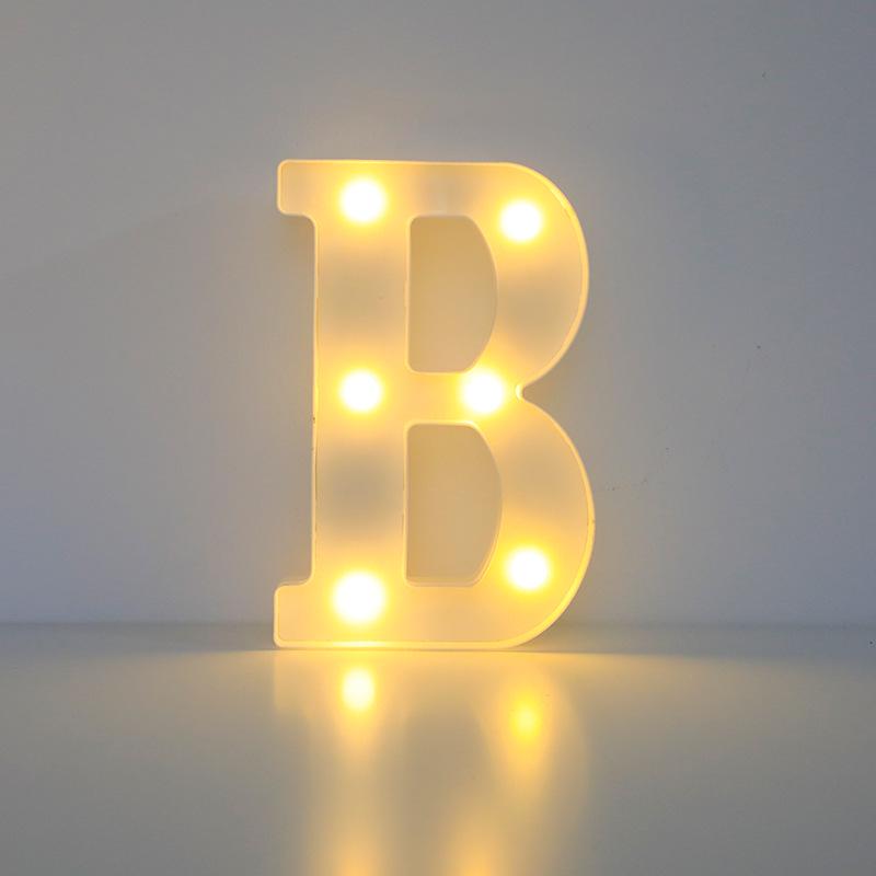 Romantic Letter & Number Lamp - Birthday Proposal Surprise Scene Decoration