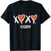 XOXO Cody Funny Valentines Day Ladies Gym Pelo Workout Women T-Shirt