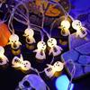Halloween Lantern String Pumpkin Ghost Bat Skull Drop Sculpture New Ghost Festival LED Decorative Lantern String