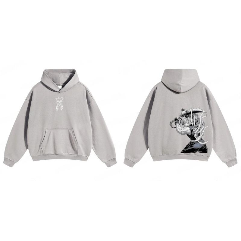 Demon Slayer: Kimetsu no Yaiba Men Hoodie Sweatshirt Tengen Uzui Anime Spring Autumn Boy Long-sleeved Parent-child Outfit