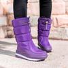 Women's Large Medium Cotton Boots Thickened Warm Casual Large Cotton Shoes Winter Snow Boots Anti-skid and Waterproof