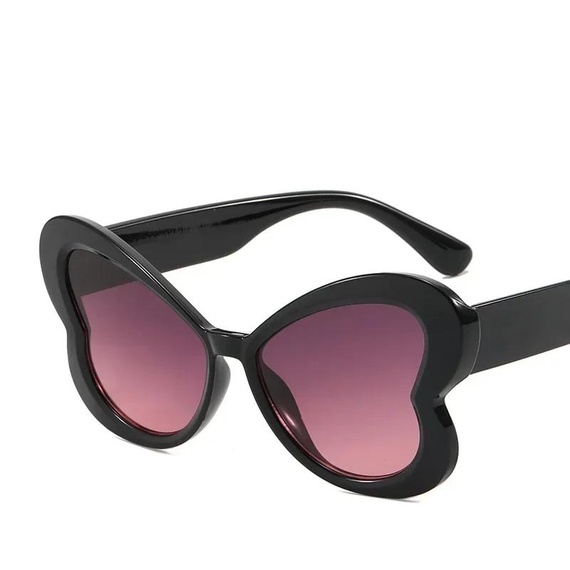 Men Women Gradient Color Sunglasses Butterfly Frame Sunglasses Travel Beach Party Photography Premium Sunglasses Latest