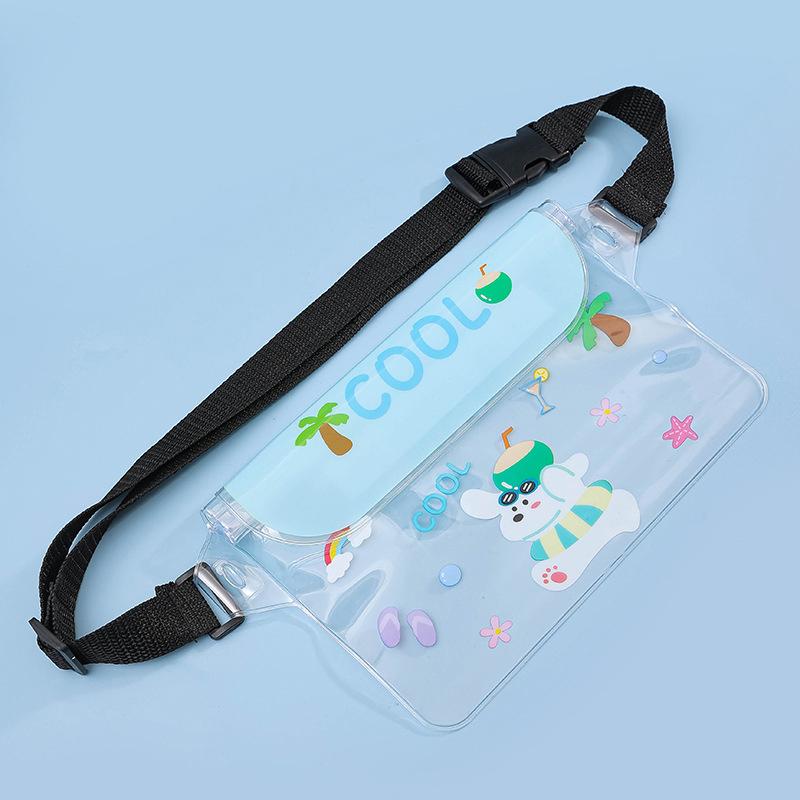 

Cartoon Water-Sprinkling Festival Waist Bag Portable Phone Waterproof Bag Cute Transparent Phone Case Splashing Festival