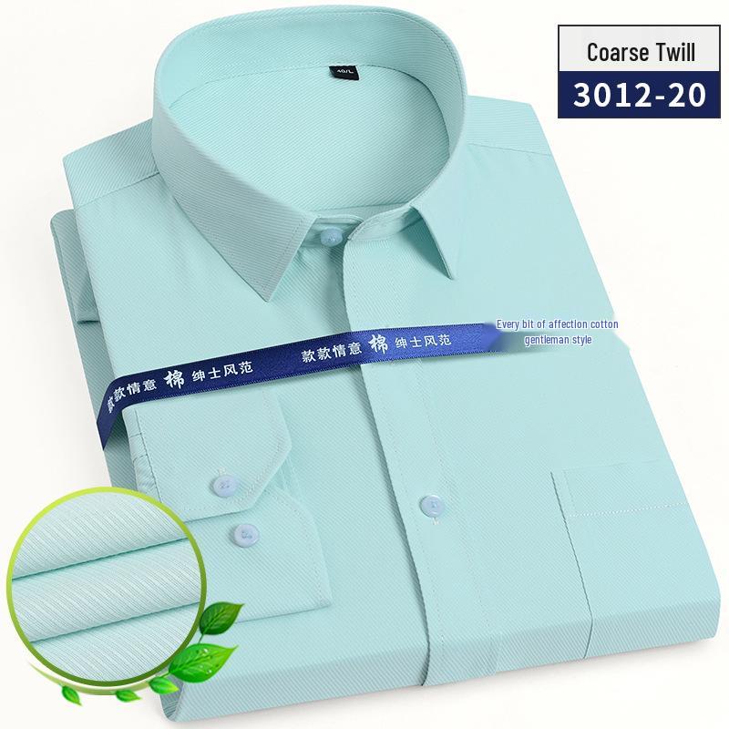 Men's Long Sleeve White Striped Professional Shirt - Ideal for Business, Casual, Interview, or Workwear (Logo Available)