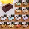 Elegant Tissue Box Cover Chic Napkins Case Holder Hotel Home Desktop Organizer