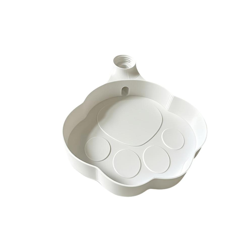 Cute Paw Shape Cat Automatic Drinking Bowl Leak Proof Plastic Cat Water Feeder 3D Printed Pet Bottle Water Dispenser Outdoor